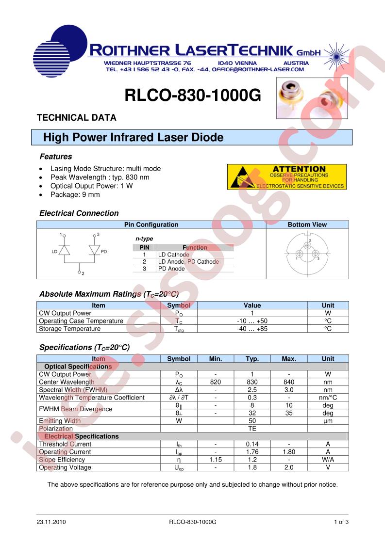 RLCO-830-1000G