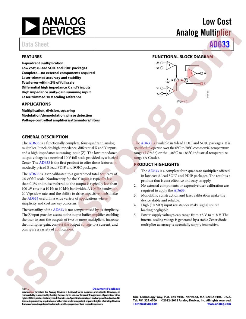 AD633ARZ-REEL7