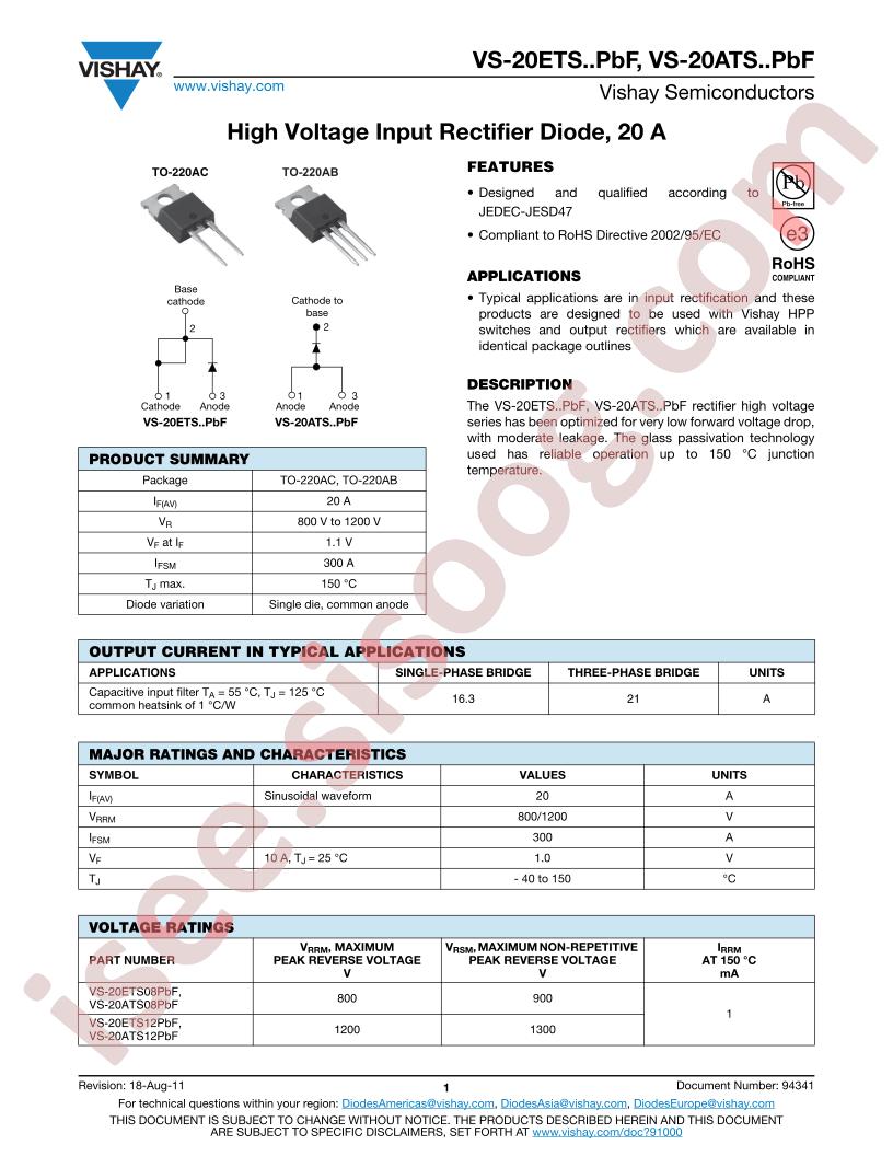 20ETS12PBF
