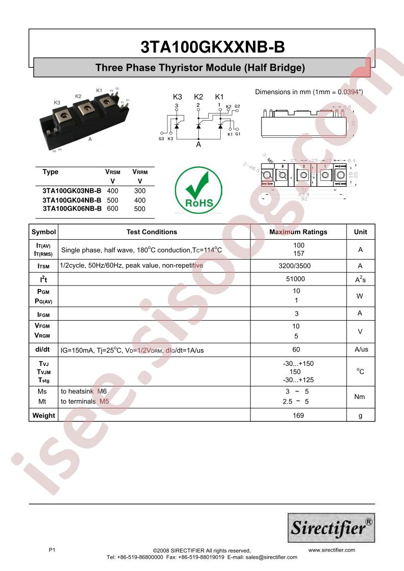 3TA100GKXXNB-B