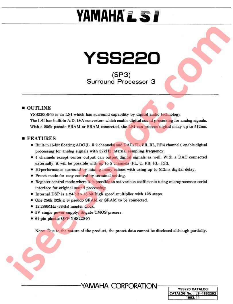 YSS220-F