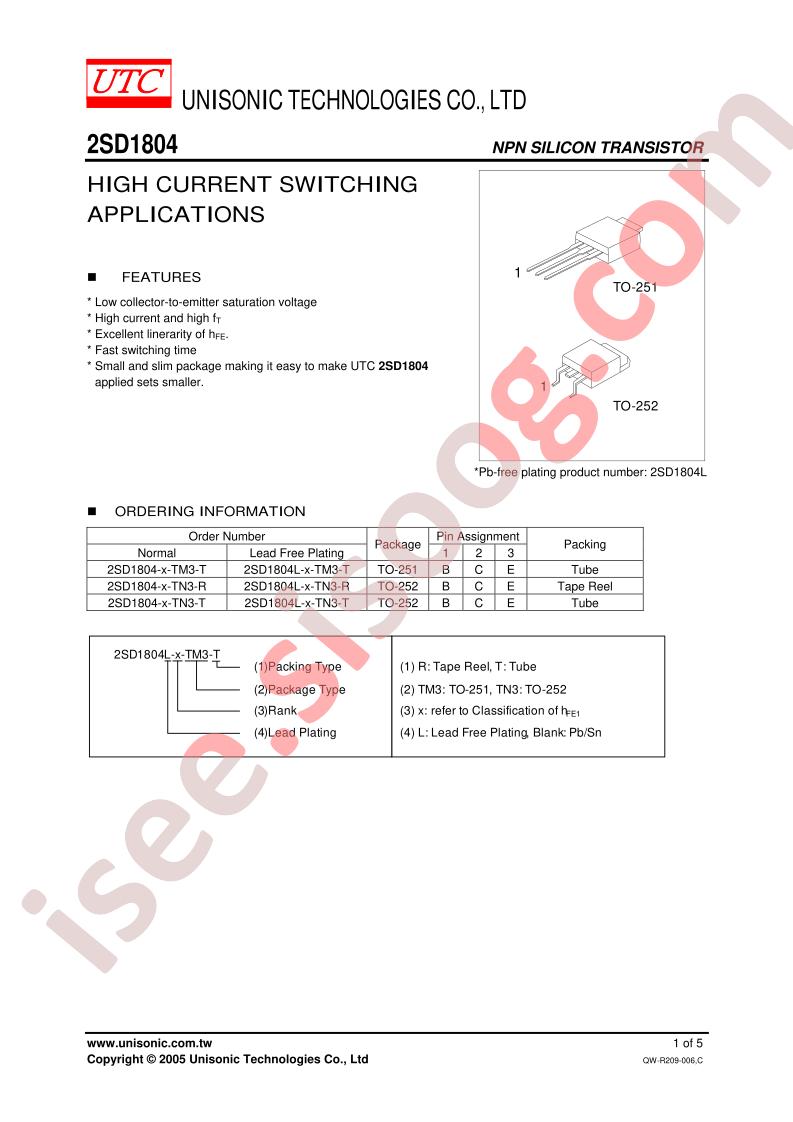 2SD1804-S-TM3-T