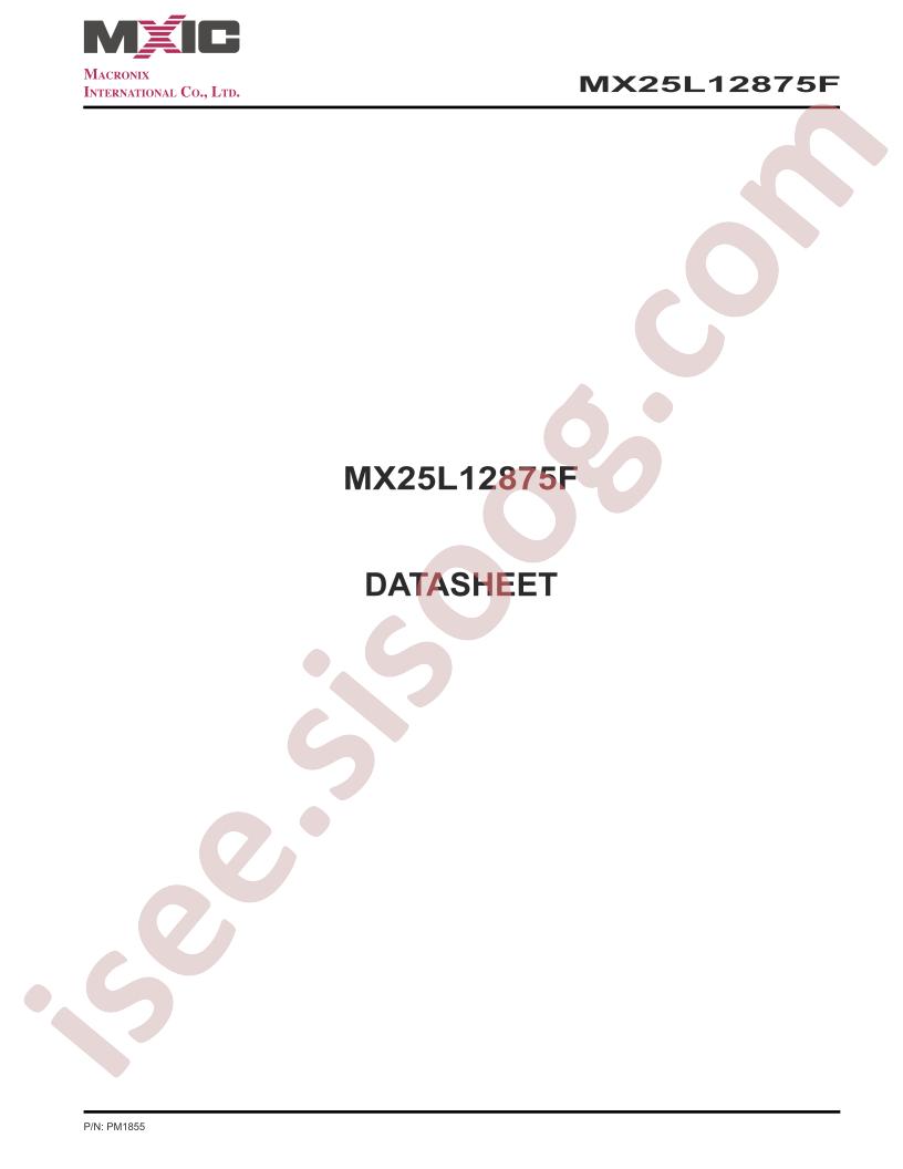 MX25L12875F