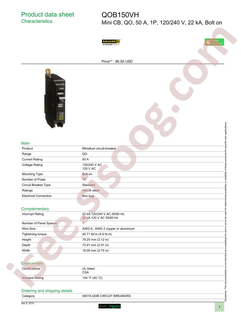 QOB150VH