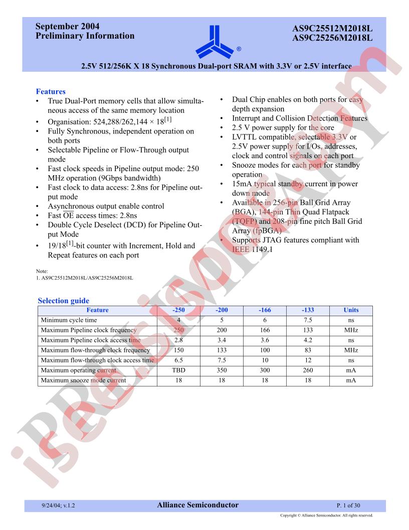 AS9C25512M2018L