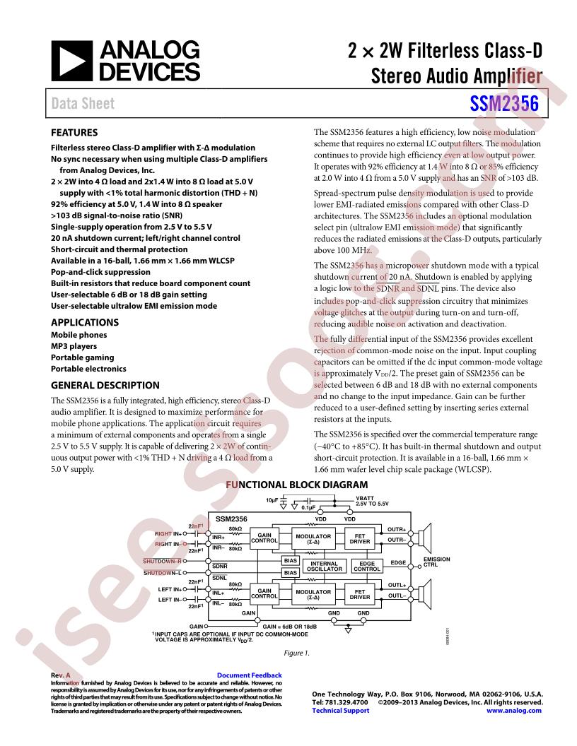 SSM2356CBZ-RL