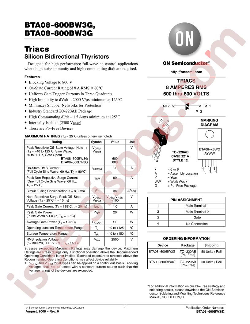 BTA08-600BW3G