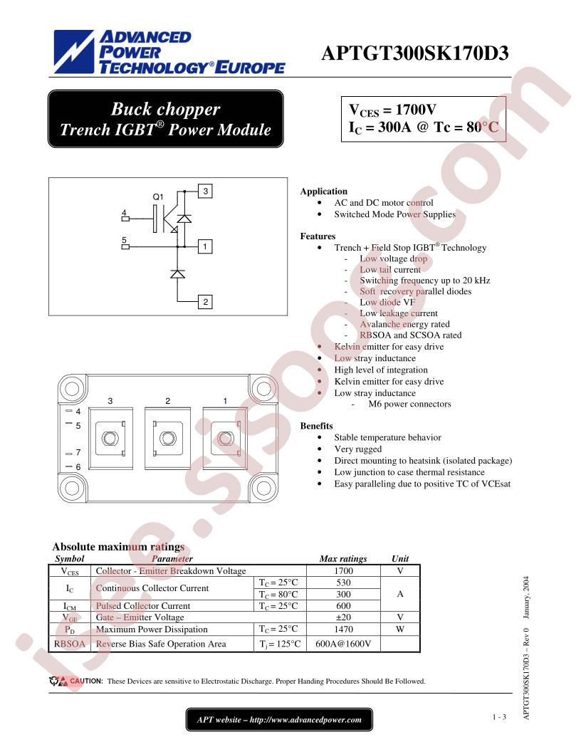APTGT300SK170D3
