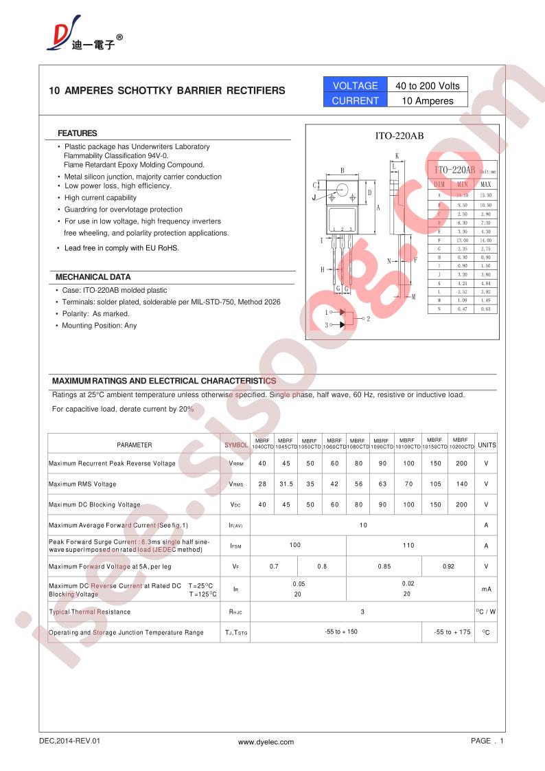 MBRF1040CTD