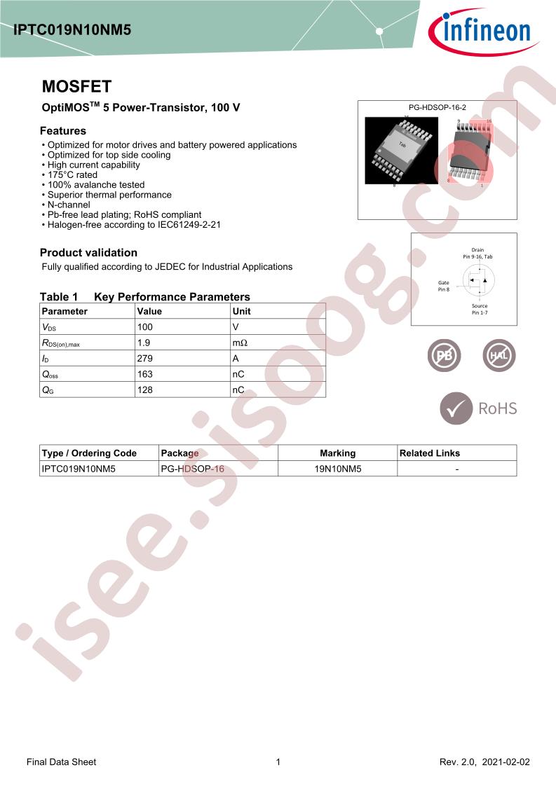 IPTC019N10NM5