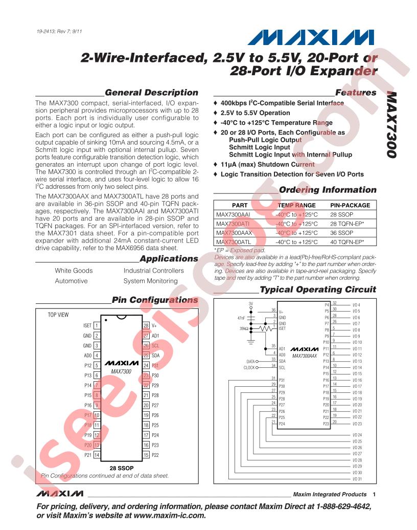 MAX7300ATI