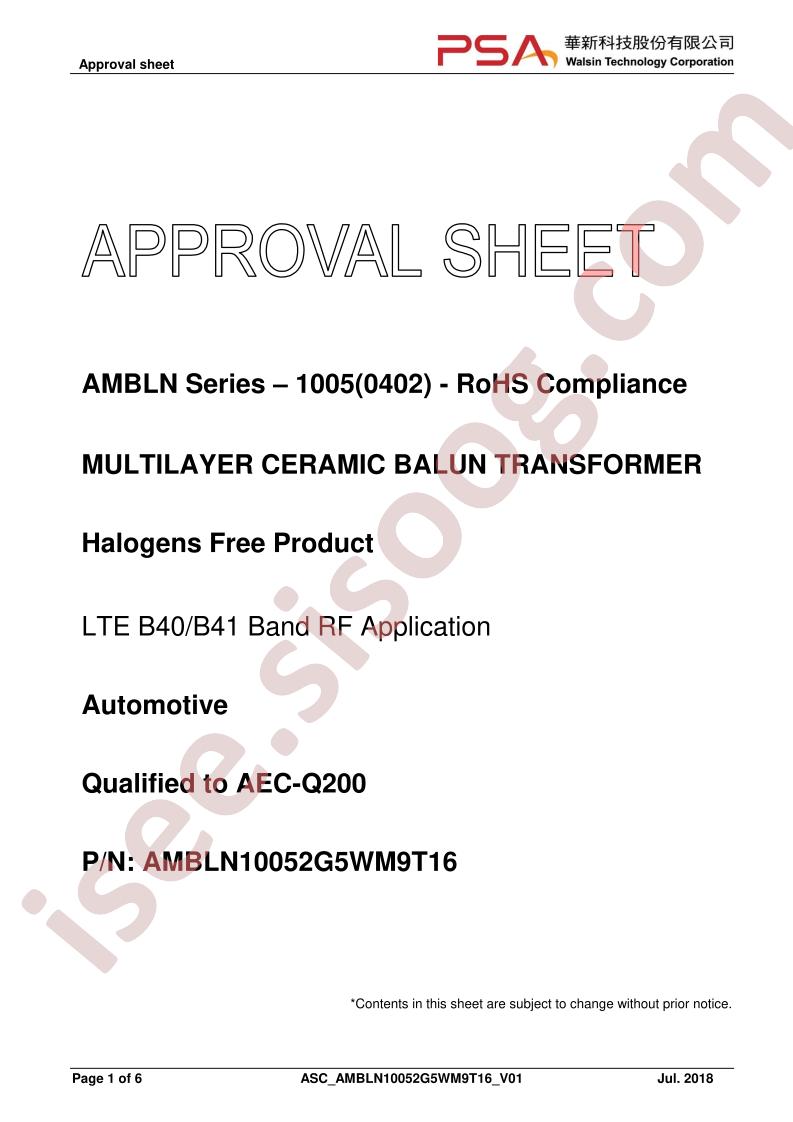 AMBLN10052G5WM9T16