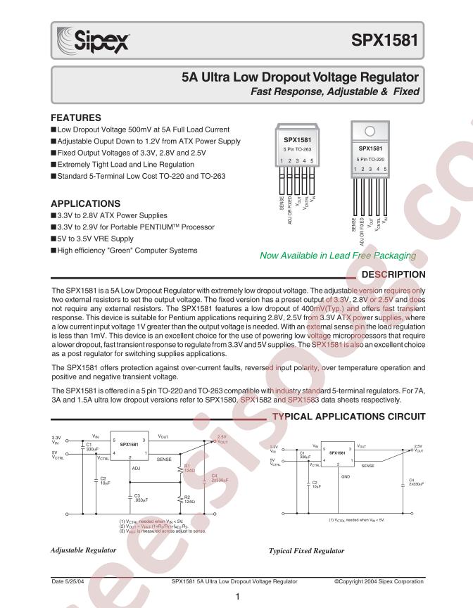 SPX1581T5