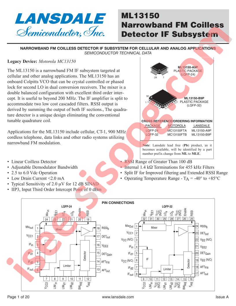 MC13150FTB