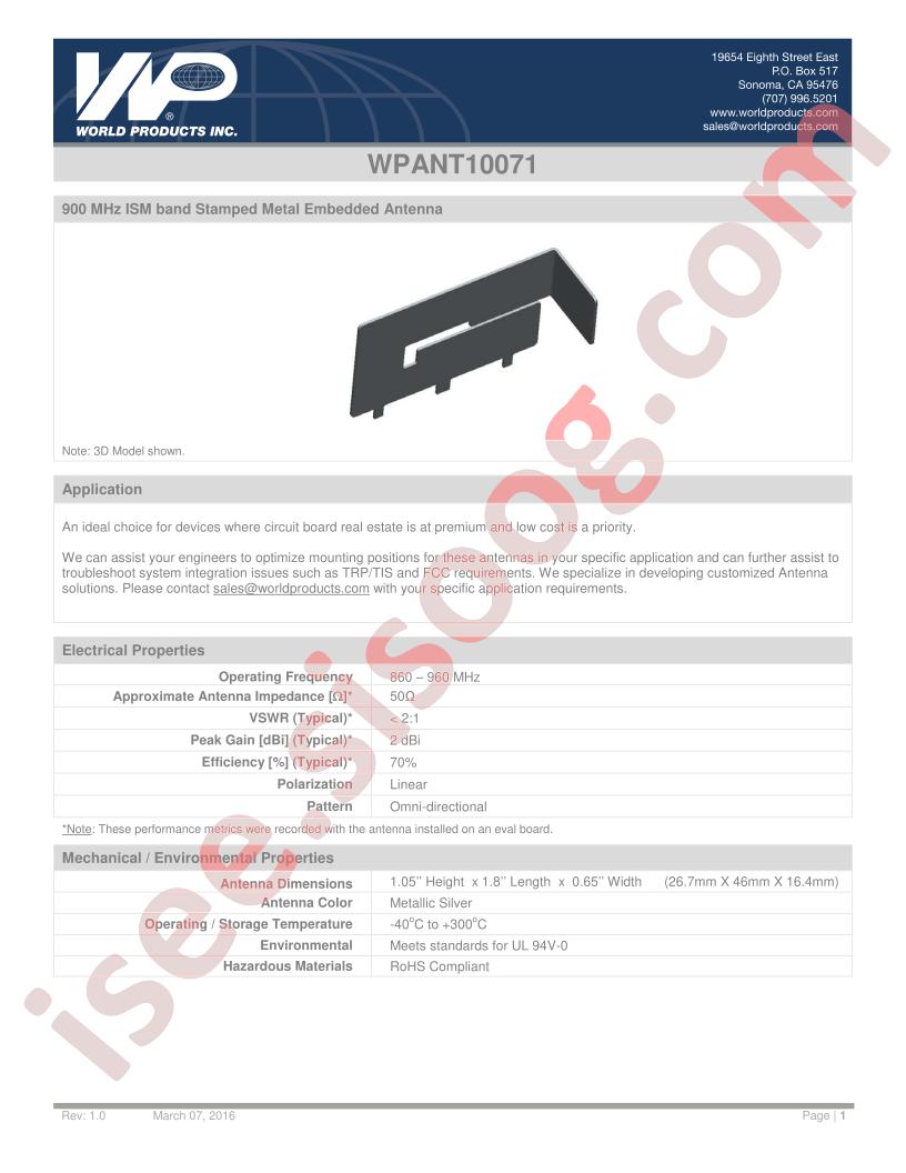 WPANT10071