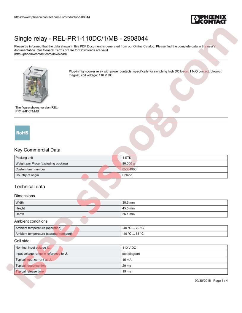 REL-PR1-110DC