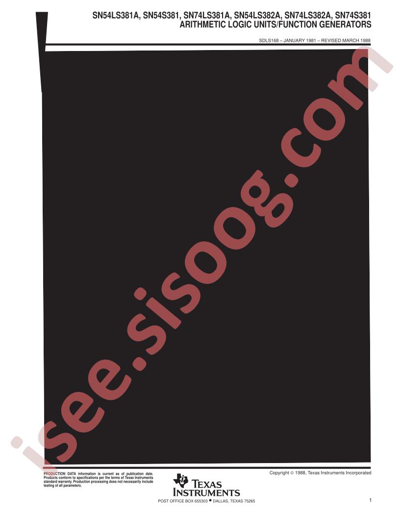 SN54LS381AJ