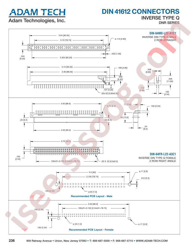 DIN-64MS-L22-A1C1