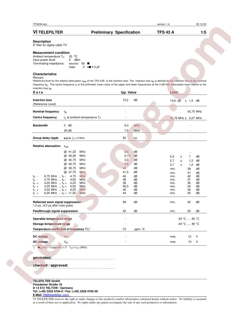 TFS43A