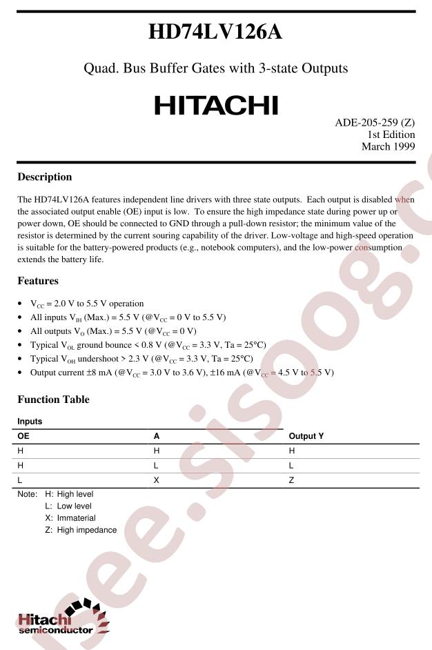 HD74LV126A