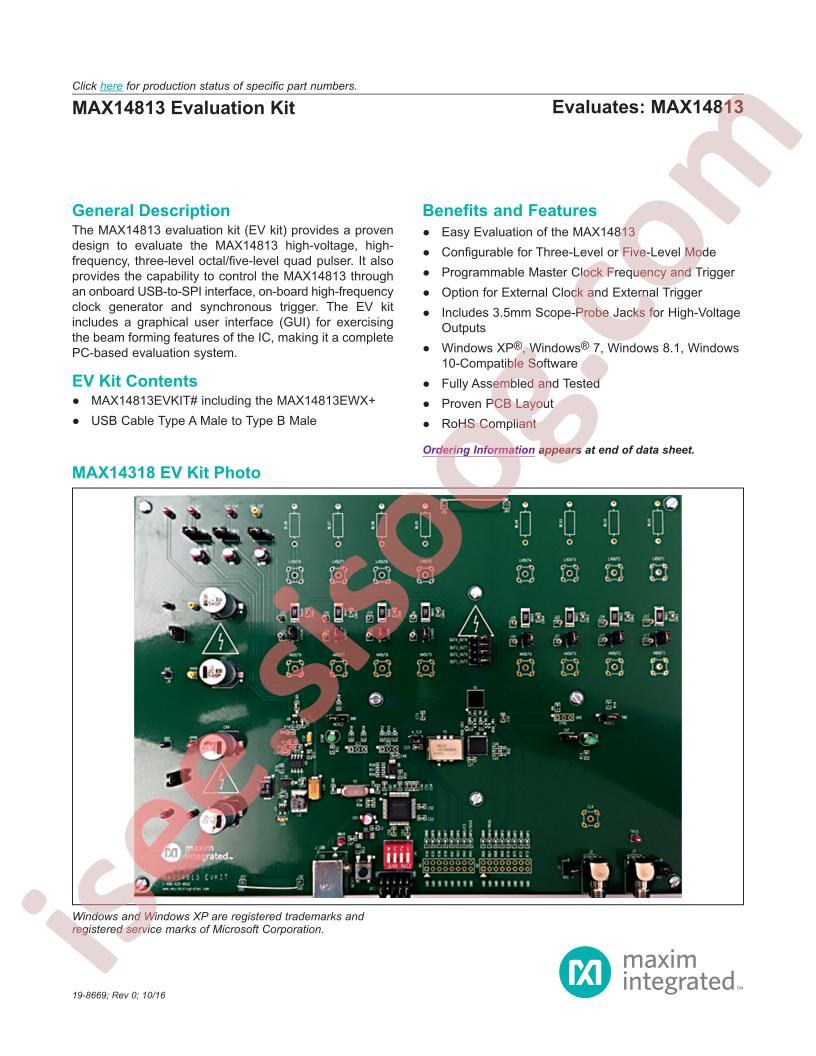 MAX14813EVKIT