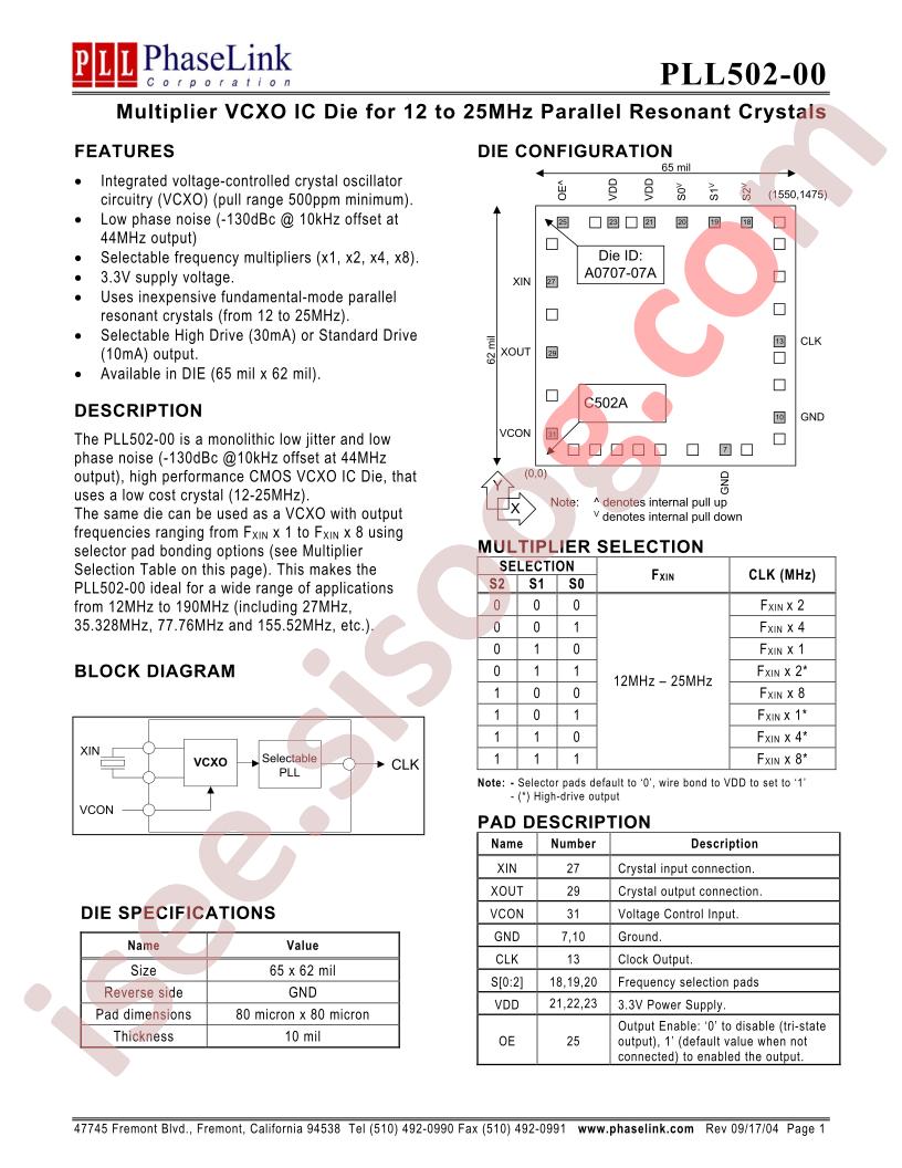 PLL502-00DI