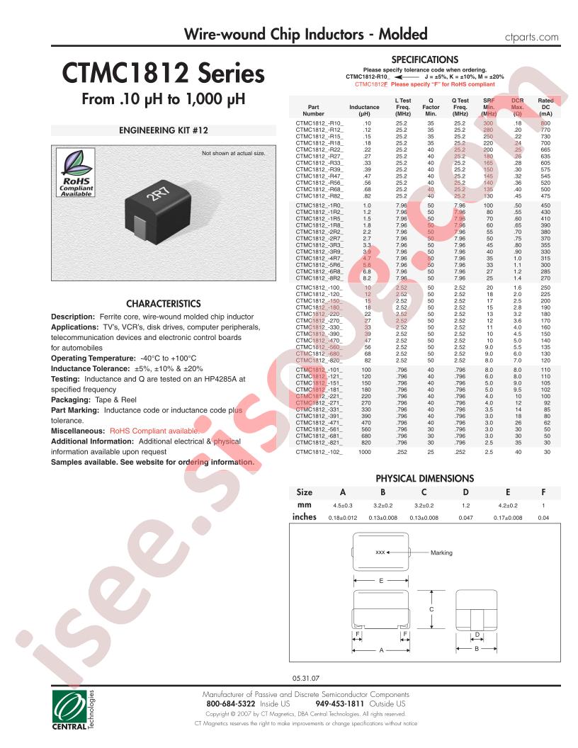 CTMC1812F-100K