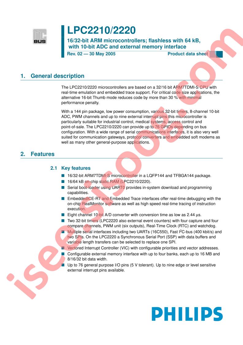 LPC2220FET144