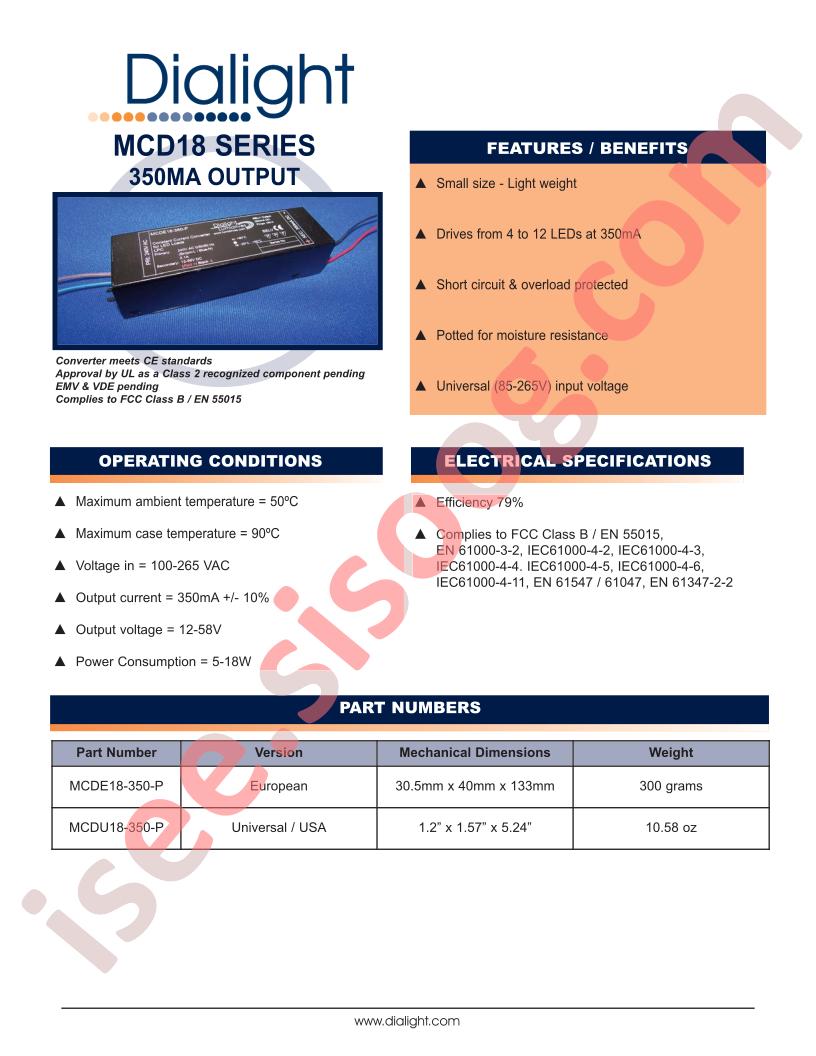 MCDE18-350-P