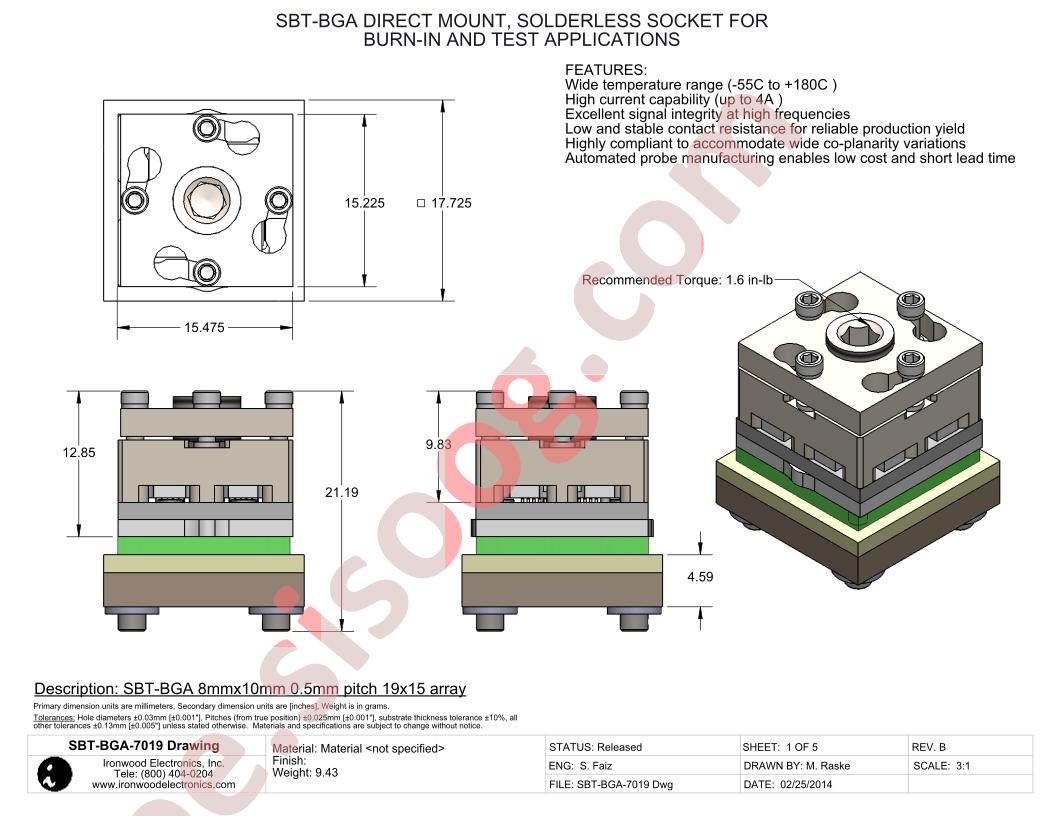 SBT-BGA-7019