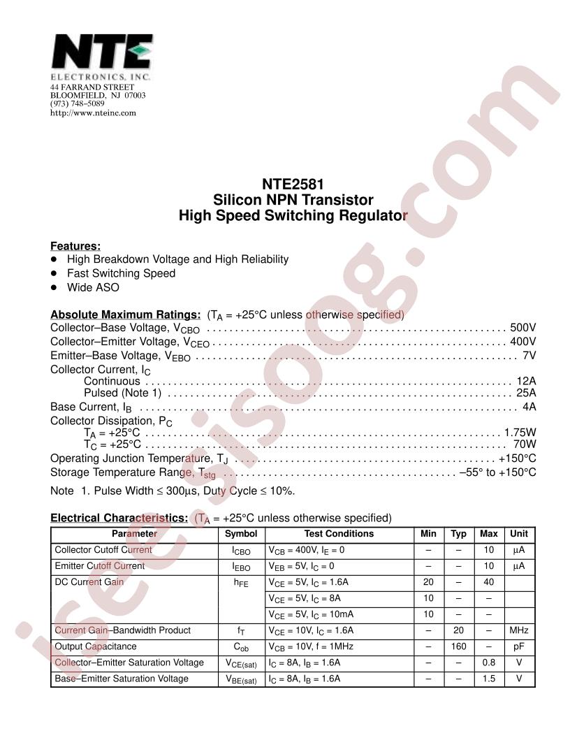NTE2581