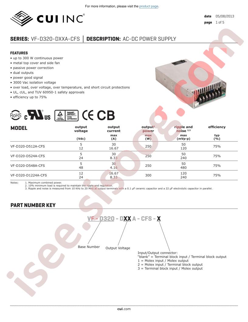 VF-D320-DXXXA-CFS