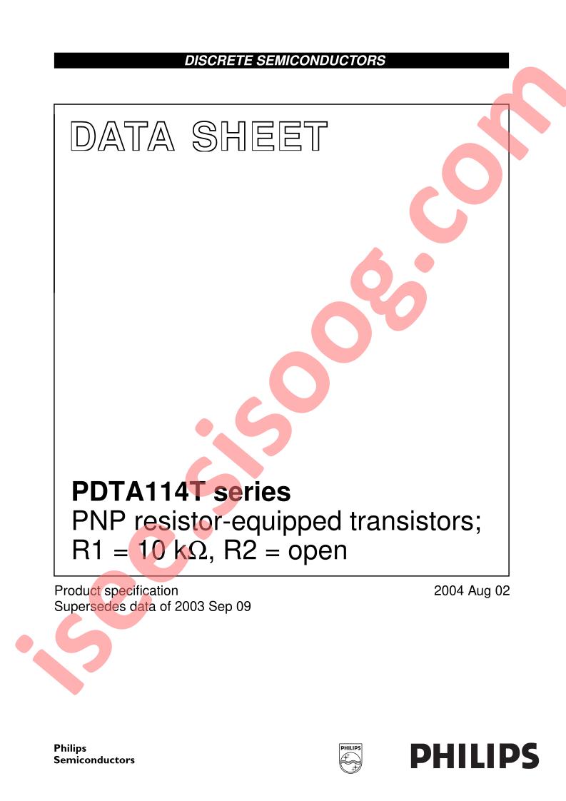 PDTC114TU