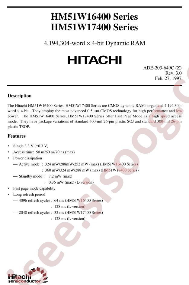 HM51W17400TS-5