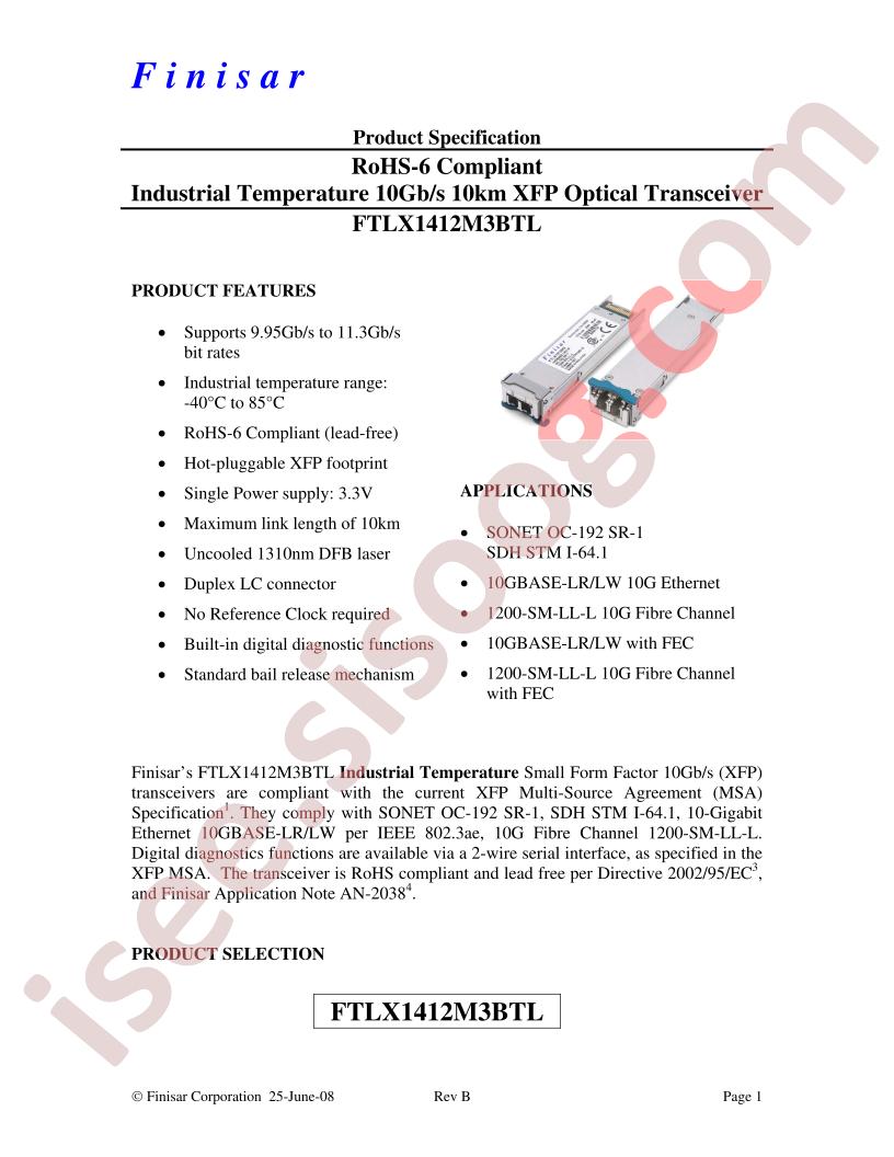 FTLX1412D3BTL