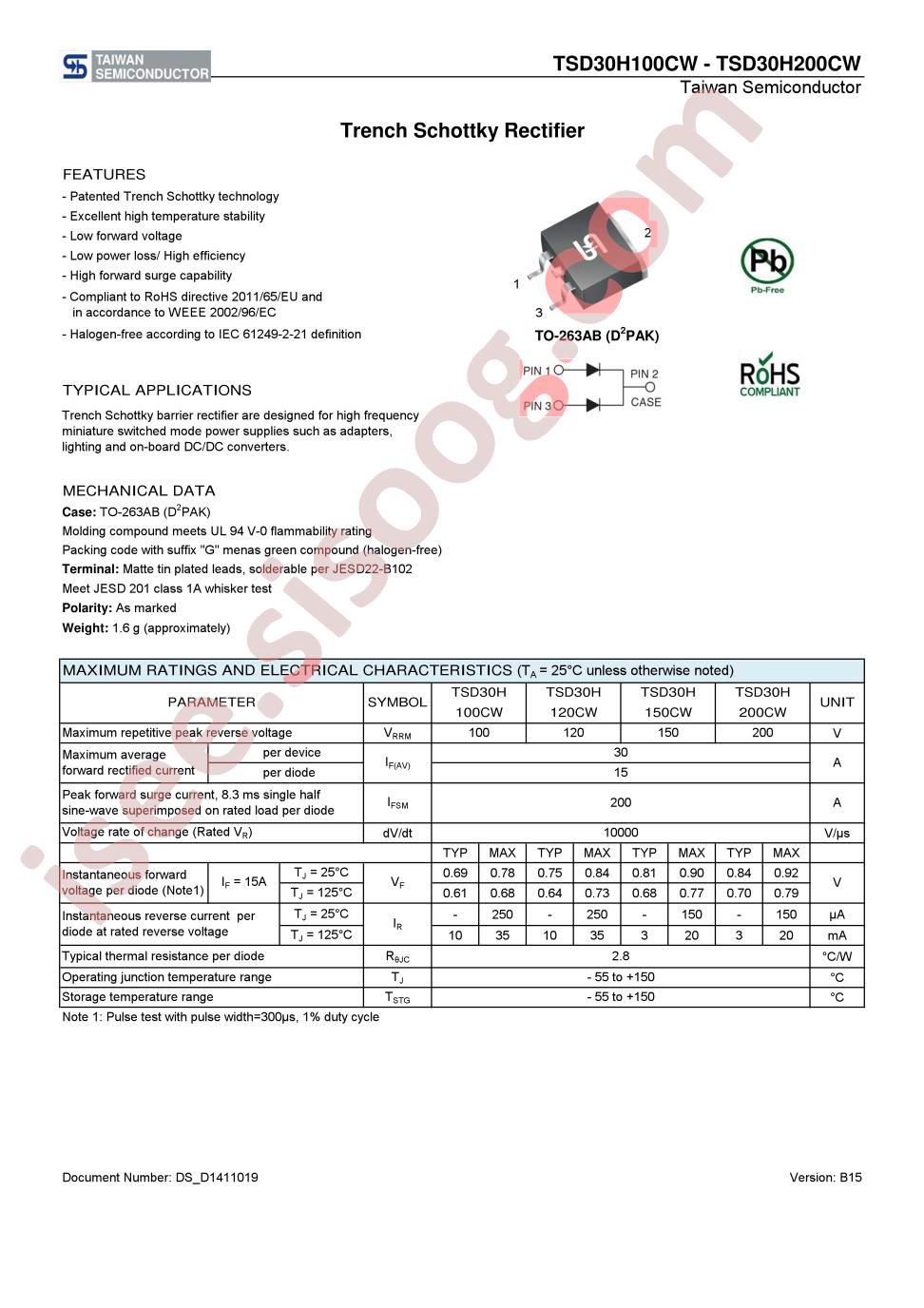 TSD30H150CW