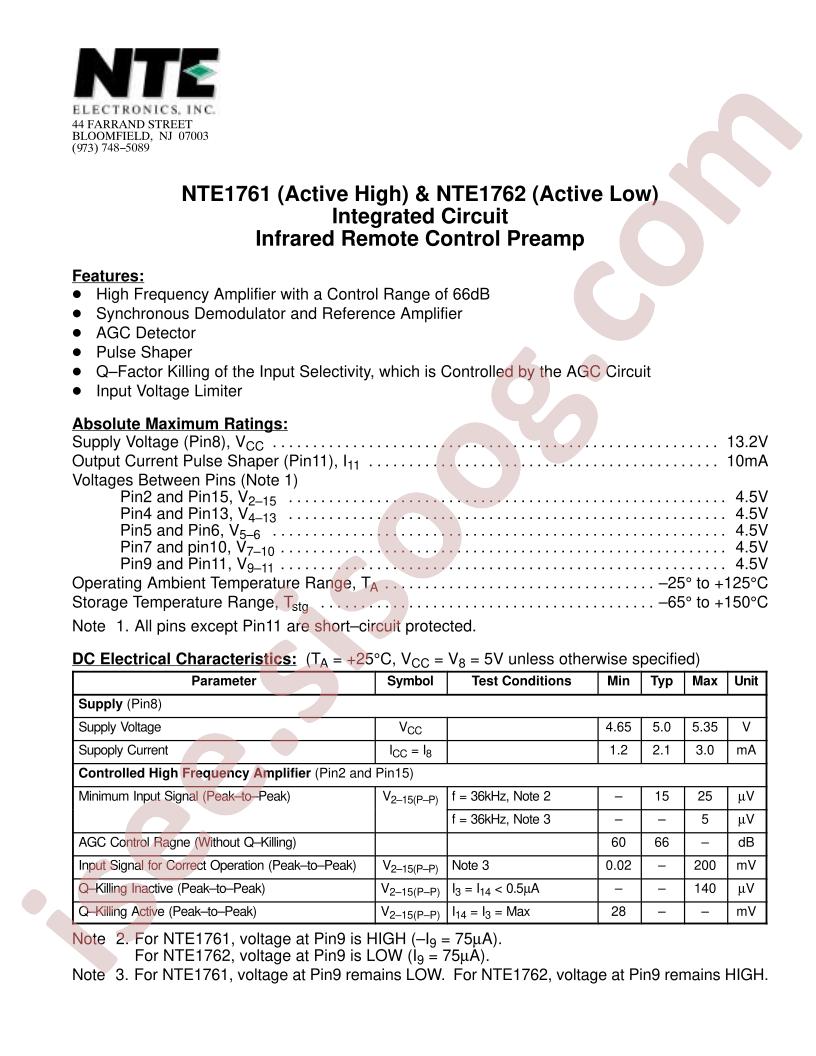 NTE1762
