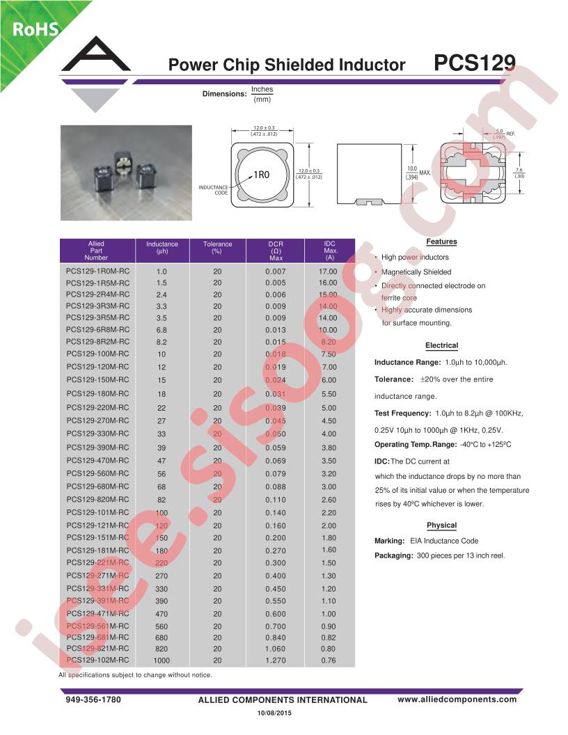 PCS129-270M-RC