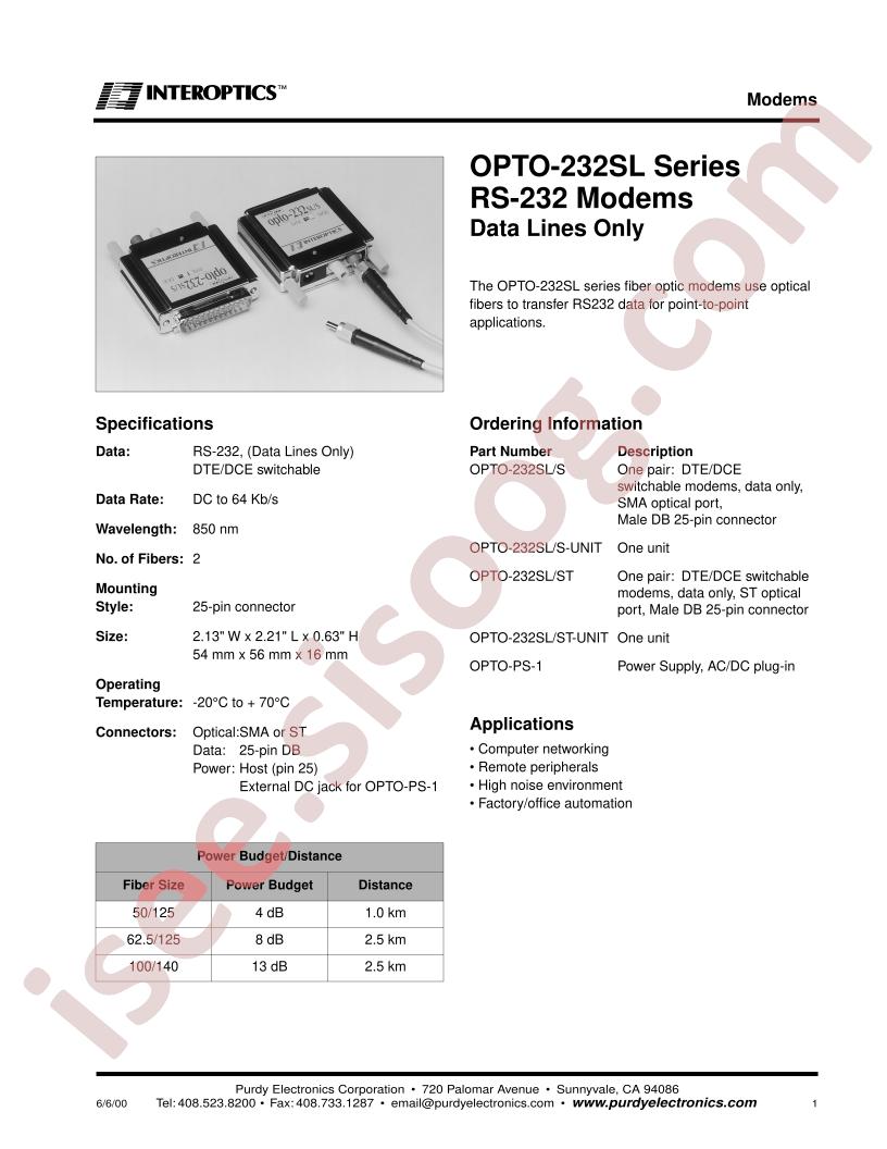 OPTO-232SL