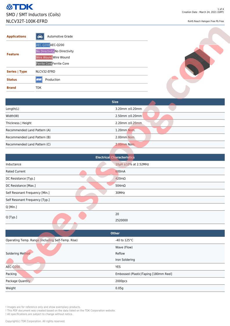 NLCV32T-100K-EFRD