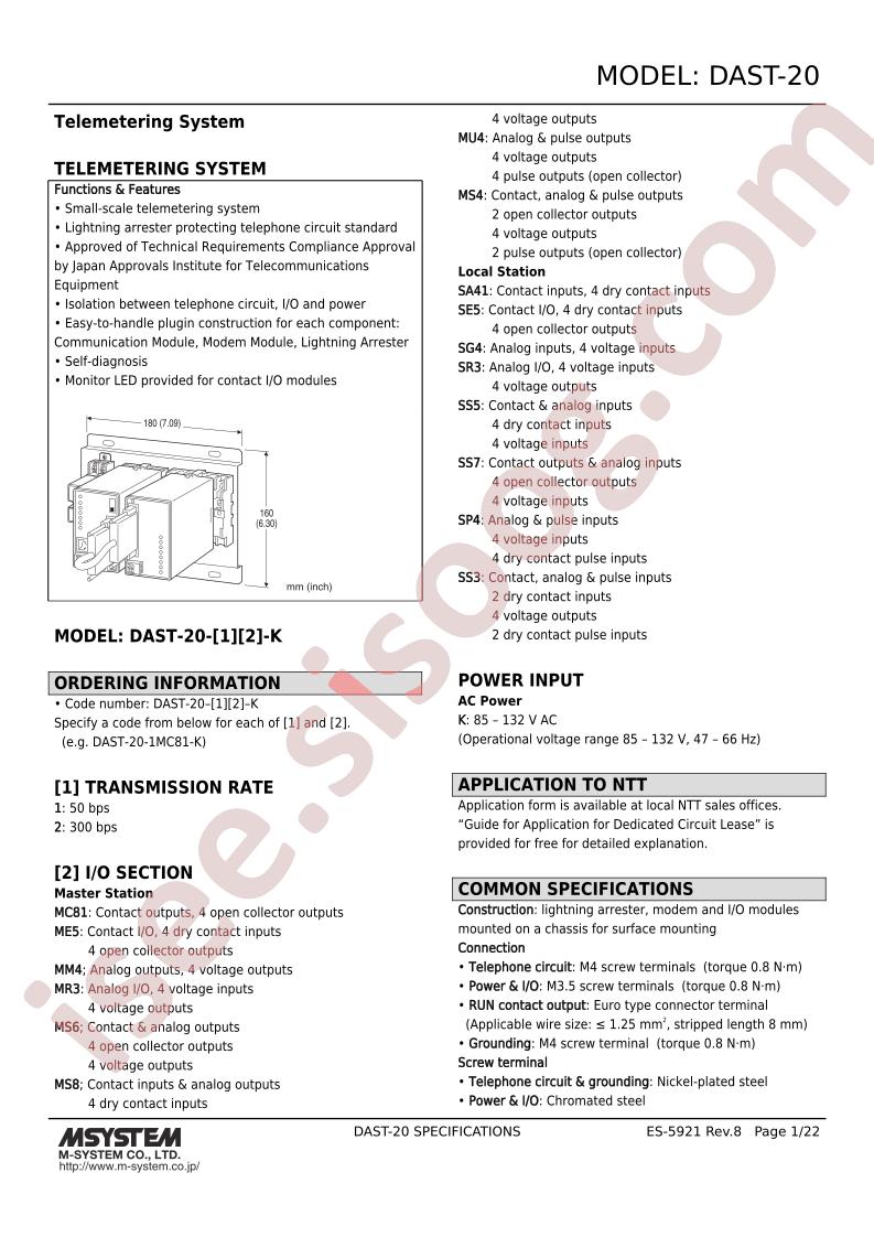 DAST-20-1MR3