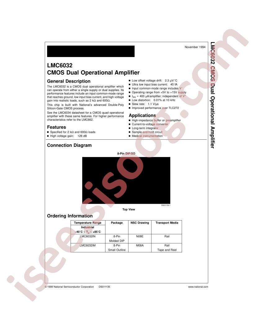 LMC6032IM