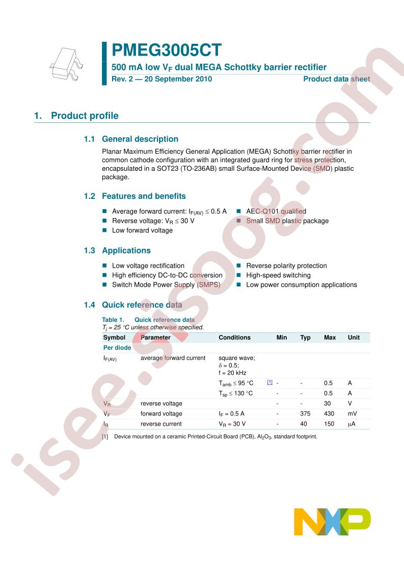 PMEG3005CT