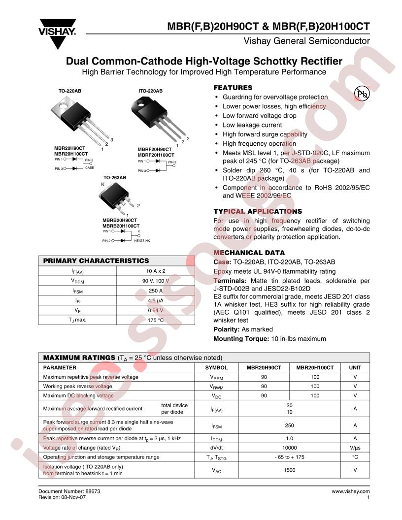 MBR20H100CT