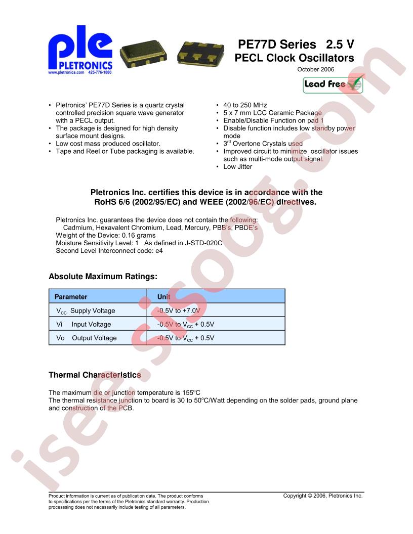 PE7745DEW-125.0MT250