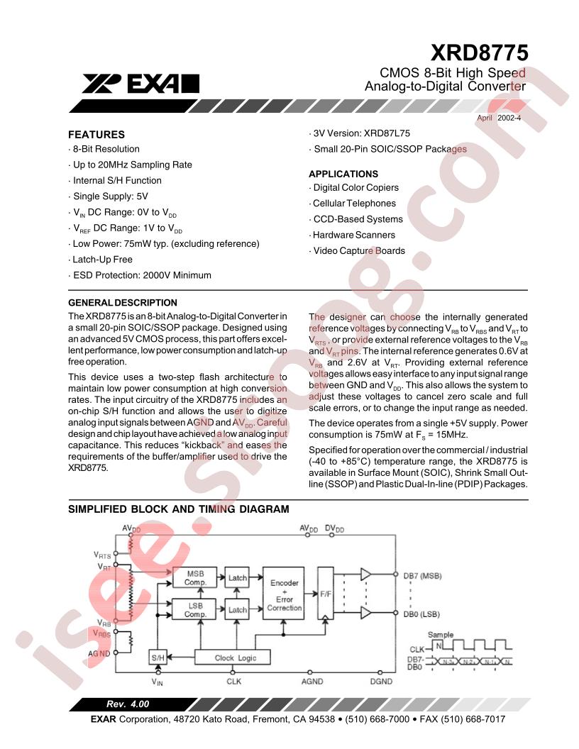 XRD8775AIU