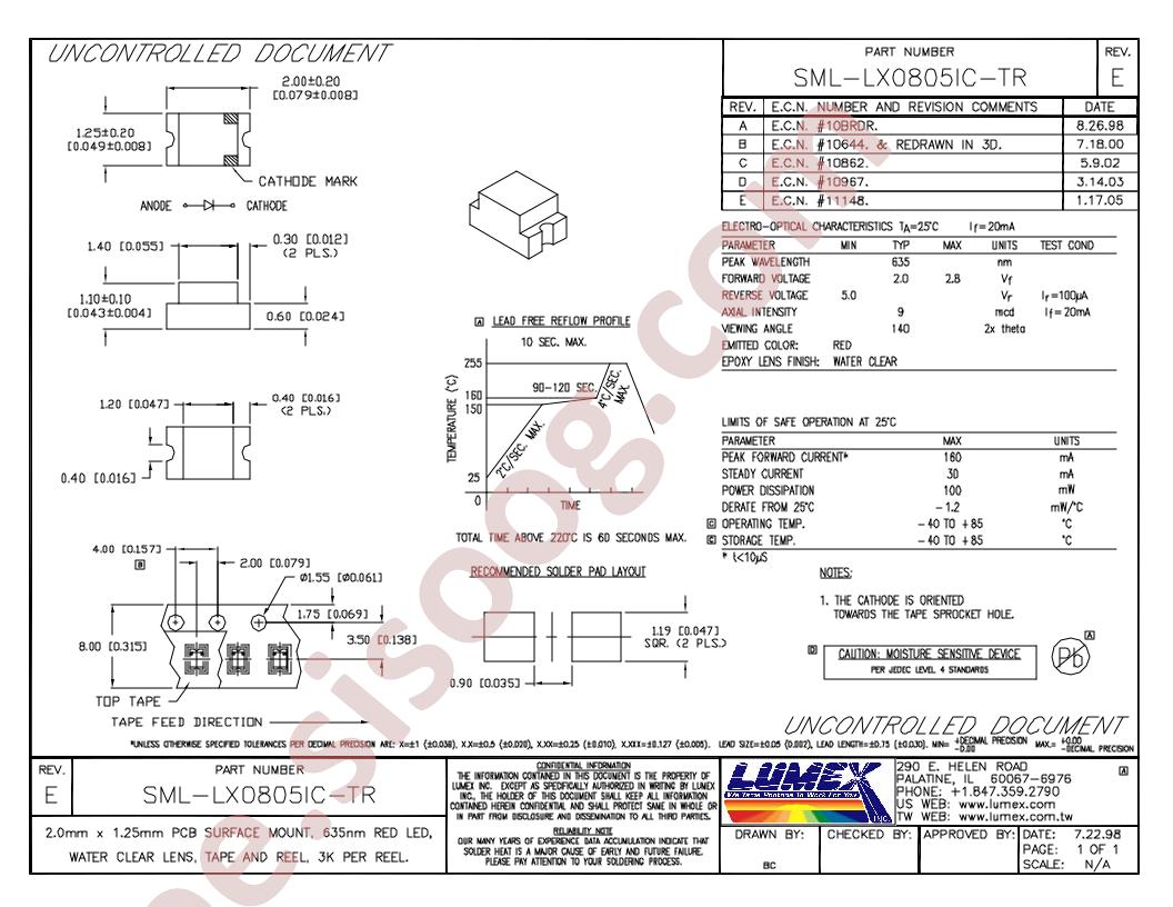 SML-LX0805IC-TR