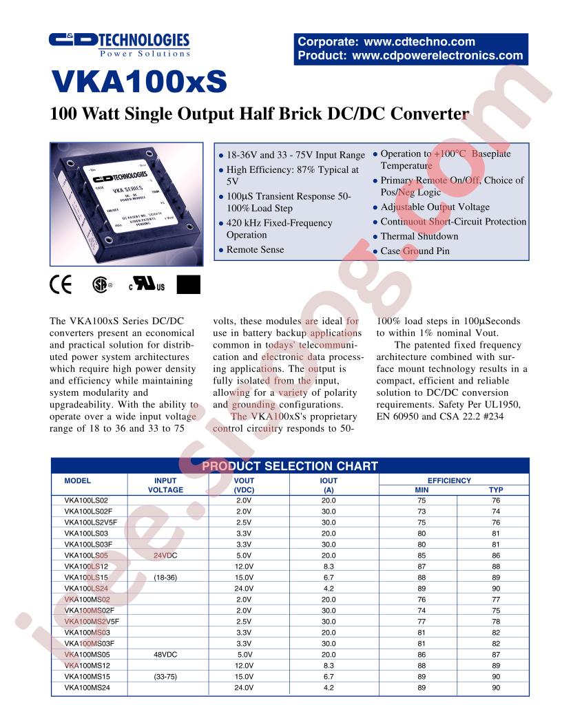 VKA100XS