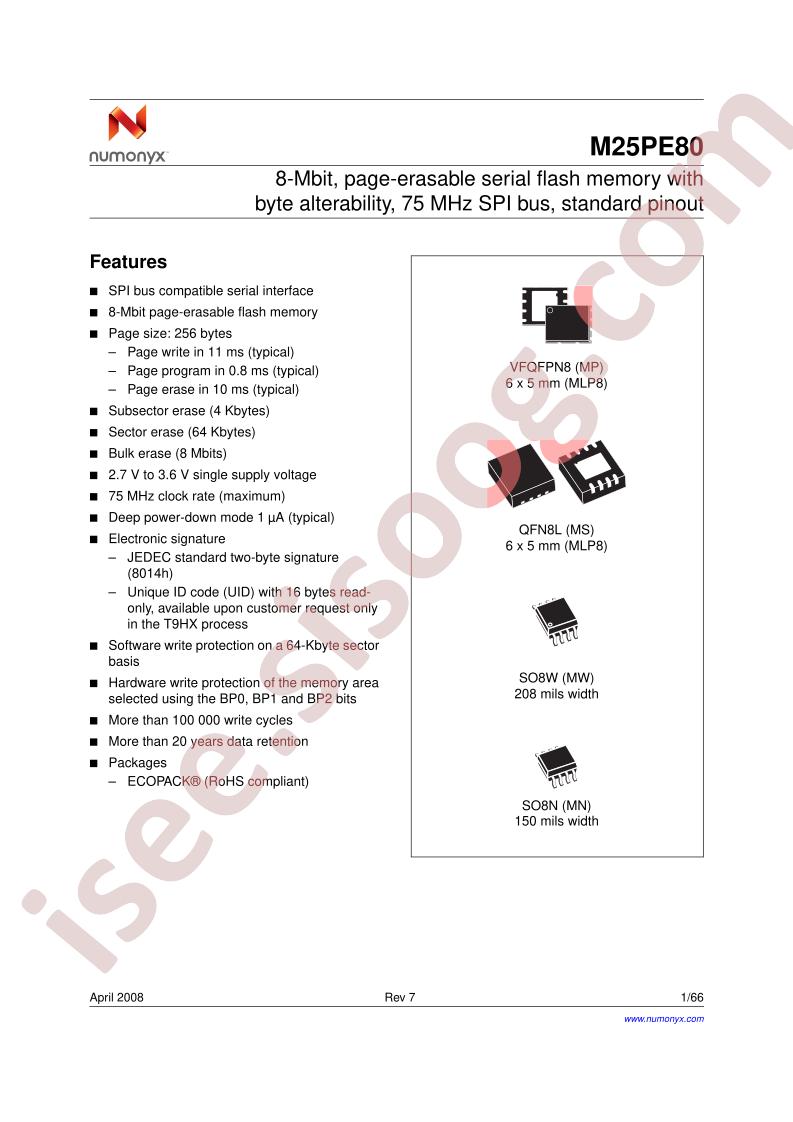 M25PE80-VMP6G