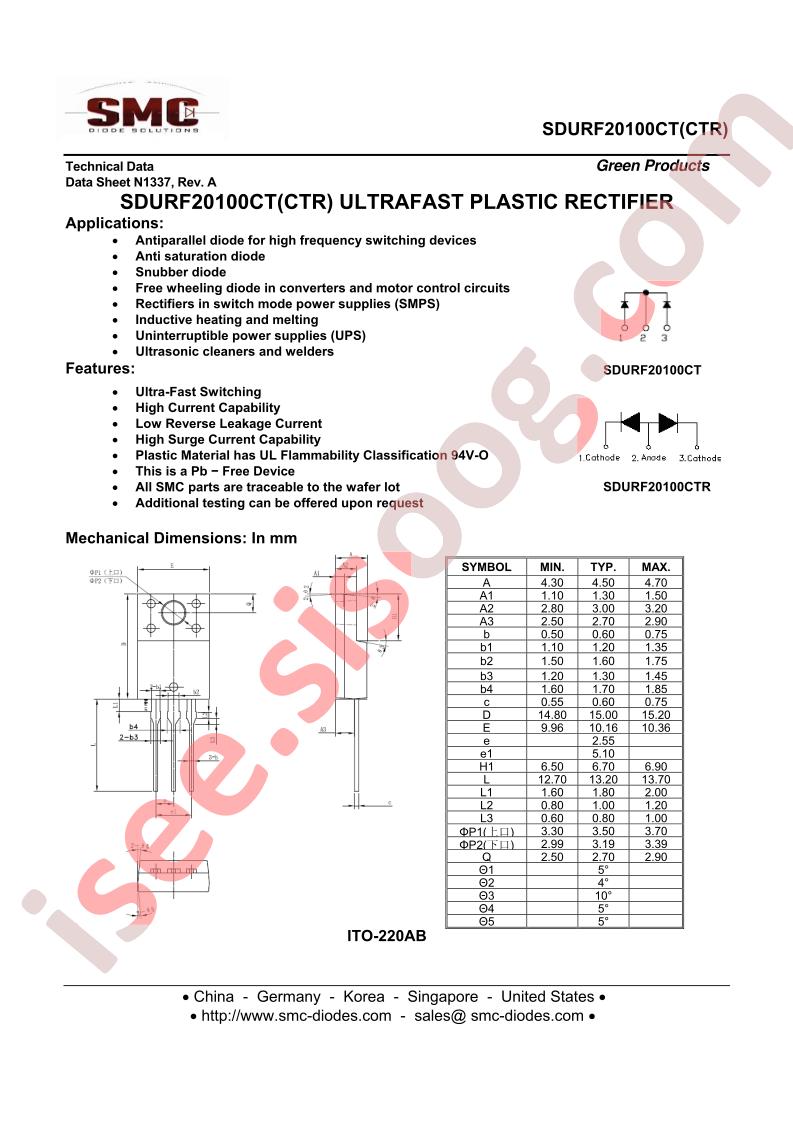 SDURF20100CT